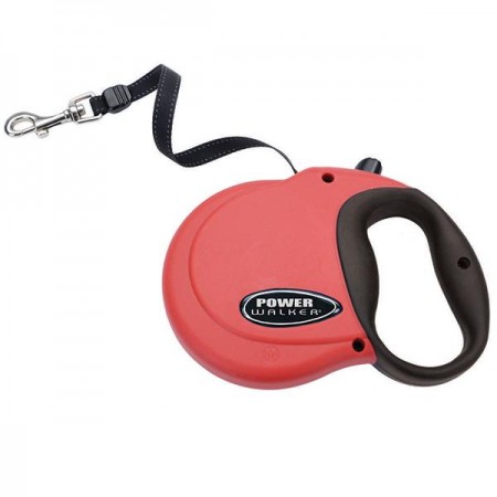 Coastal Power Walker Retractable Leash Red S рулетка-повідець для собак 4,8 м до 14,5 кг (08701)