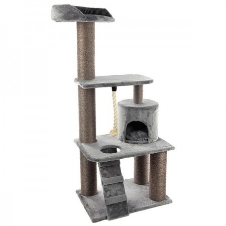 Flamingo Edan Grey кігтеточка ігровий комплекс для котів 157 см (561219)