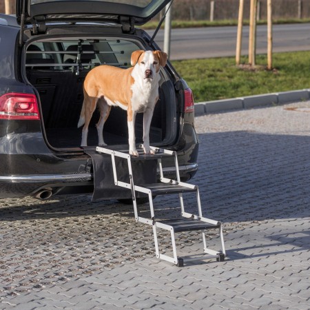 Trixie Petwalk Folding Steps Пандус-ступеньки складной для собак до 75 кг в авто 37 х 57 х 120 см (39376)