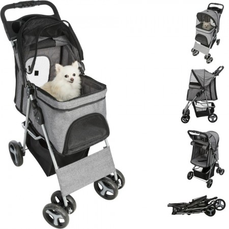 Trixie Buggy Gray Коляска для транспортування собак і котів до 11 кг (28959)