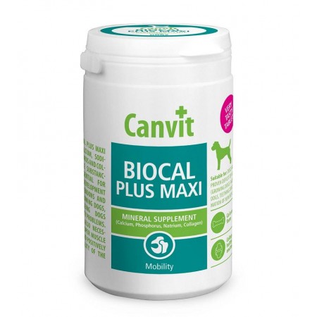 Canvit Biocal Plus Maxi Канвит Биокаль Плюс Макси минералы и коллаген для улучшения подвижности суставов у собак крупных пород 230 г
