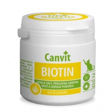 Canvit Biotin Канвит Биотин здоровье кожи и блестящая шерсть для котов на каждый день 100 г