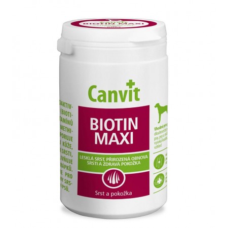 Canvit Biotin Maxi Канвит Биотин Макси здоровье кожи и блестящая шерсть у собак на каждый день 230 г