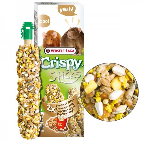 Versele Laga Crispy Sticks Popcorn & Nuts Попкорн и Орехи лакомство для крыс и мышей