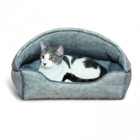 K&H Amazin' Kitty Lounger Hooded лежак с капюшоном для кошек 43 х 33 x 28 см