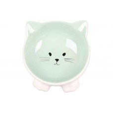Flamingo Puzi Green керамічна миска для котів 125 мл (561498)