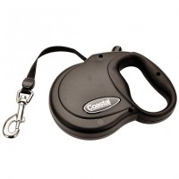 Coastal Power Walker Retractable Leash Black рулетка-поводок для собак 4,8 м до 14,5 кг (08701)