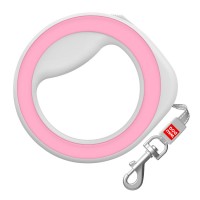 Collar Поводок-рулетка круглая WAUDOG Pink для собак до 40 кг (81277)