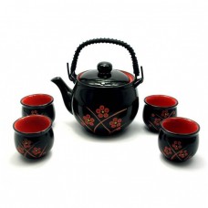 Набір посуду для чайної церемонії на 4 персони чорний (28013)