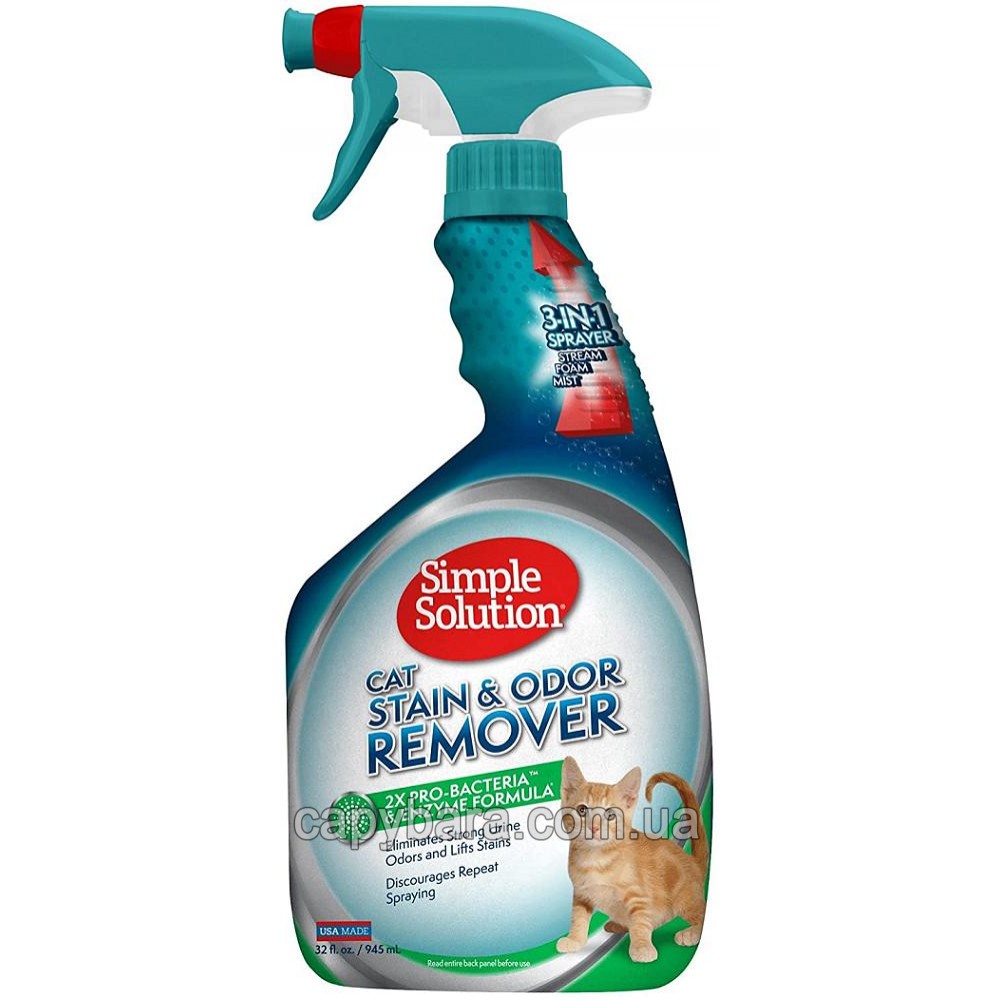 Средство от запаха кошачьей мочи Simple Solution Cat Stain and Odor Remover