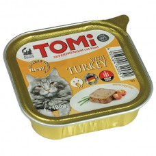 TOMi turkey влажный корм для кошек Паштет индейка 100 г (320051)