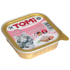 TOMi with Shrimps Паштет КРЕВЕТКИ влажный корм для кошек 100 г (320068)
