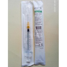 Medicare Шприц 3-компонентний 1 мл зйомна голка 25Gx5/8 0,5х16мм (179506)