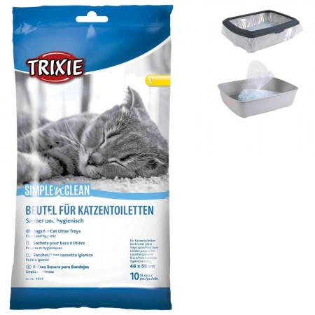 Trixie Simple'n'Clean WC L пакети для котячих туалетів 59x46 см 10 шт (4044)