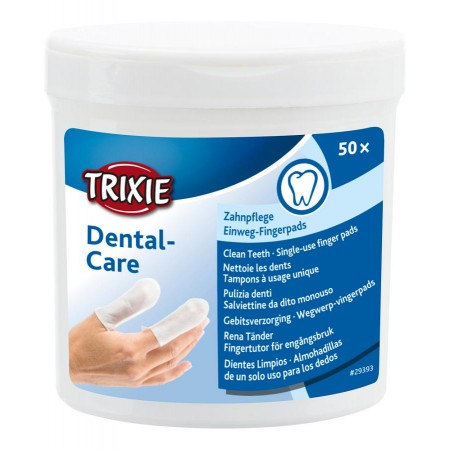 Trixie Dental-Care Single-use finger pads Подушечки для ухода за зубами (29393)
