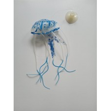 Медуза синя декоративна для акваріуму (8046)