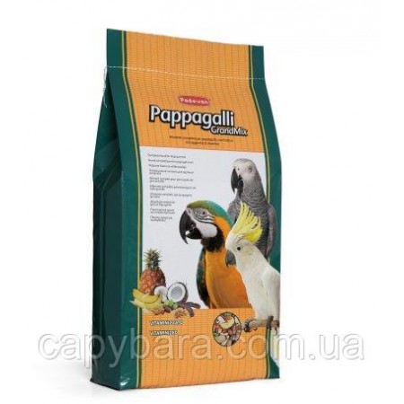 Padovan Grandmix Pappagalli Комплексный корм для крупных попугаев 12.5 кг (00576)