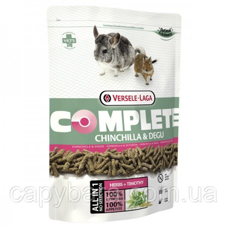 Versele-Laga Complete Chinchilla & Degu (0,5 кг) гранулированный корм для шиншилл и дегу