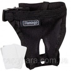 Flamingo Dog Pants Female Sasha Black труси для собак гігієнічні M (500912)