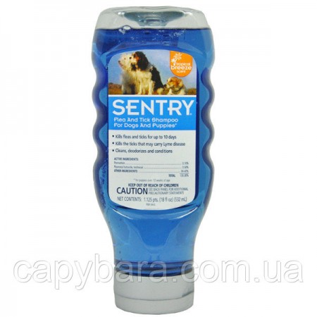 Sentry (Сентри) Tropical Breeze Тропический бриз шампунь от блох и клещей для собак 532 мл