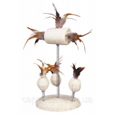 Trixie (Трикси) Set of Luffa Toys on a Spring Игрушка для кошек перья сизаль