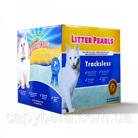 Litter Pearls Траклес (TrackLess) кварцевый наполнитель для туалетов котов 18,94 л