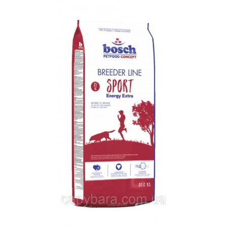 Bosch (Бош) Breeder line Sport корм для служебных собак и собак с высоким уровнем активности 20 кг