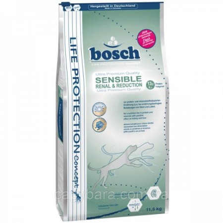 Bosch (Бош) Sensible Renal & Reduction Корм для собак с чувствительным пищеварением 11.5 кг
