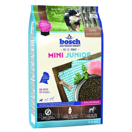 Bosch (Бош) Mini Junior Юниор Мини корм для щенков мелких пород от 2 до 12 месяцев (1 кг)