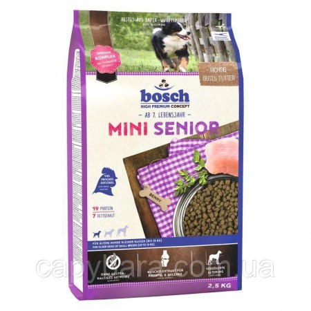 Bosch (Бош) Mini Senior корм для собак малых пород старше 7 лет (1 кг)