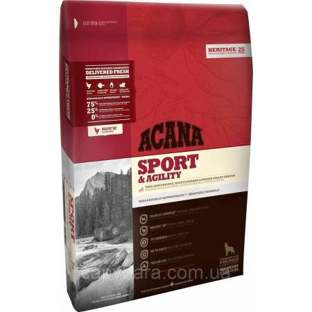 Acana (Акана) Sport & Agility (Спорт энд Аджилити) корм для служебных и активных собак (17 кг)
