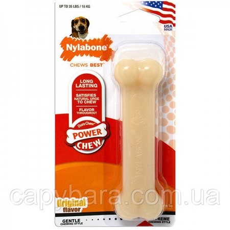 Nylabone (Нилабон) Dura Chew Wolf жевательная игрушка для собак до 16 кг с мощным стилем грызения