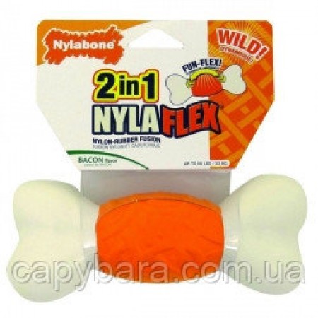 Nylabone NylaFlex Weave Bone жевательная игрушка для собак до 23 кг с умеренным стилем грызения (83192)