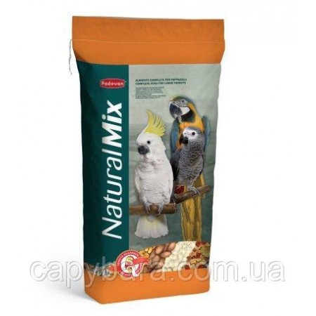 Padovan (Падован) Naturalmix Pappagalli Основной корм для крупных попугаев 18 кг