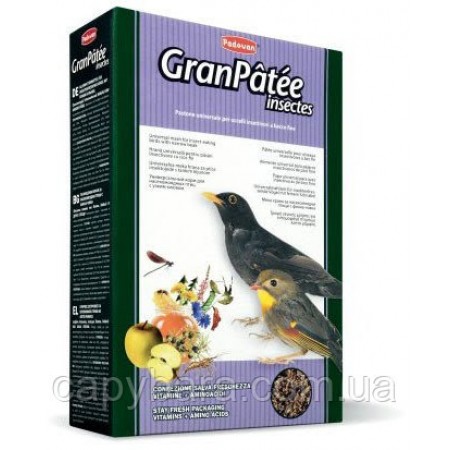 Padovan GranPatee insectes Корм для насекомоядных птиц 1 кг (00193)