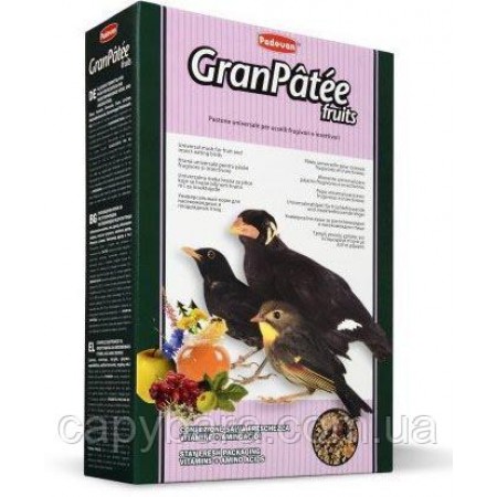 Padovan Granpatee Fruits Корм для насекомоядных и плодоядных птиц 1 кг (00192)