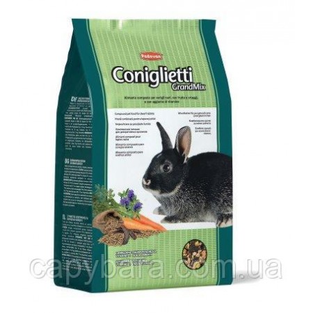 Padovan (Падован) Grandmix Coniglietti Комплексный корм для декоративных кроликов карликовых пород 3 кг