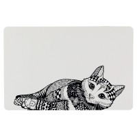 Trixie Zentangle килимок під миски для котів 44х28 см пластик (24788)