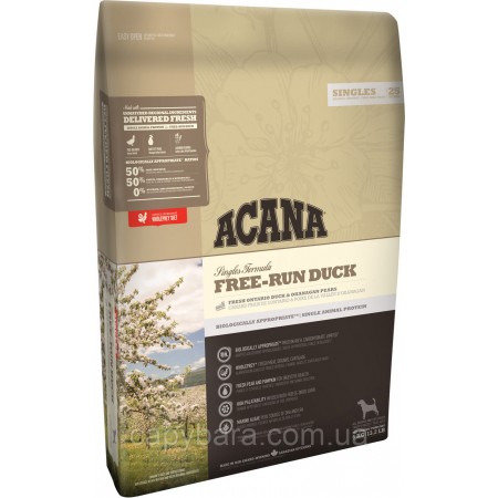 Acana Free Run Duck (Фри Ран Дак) корм для взрослых собак всех пород 11.4 кг (57112)