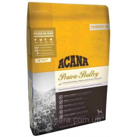 Acana Prairie Poultry корм для взрослых собак всех пород 17 кг (56017)