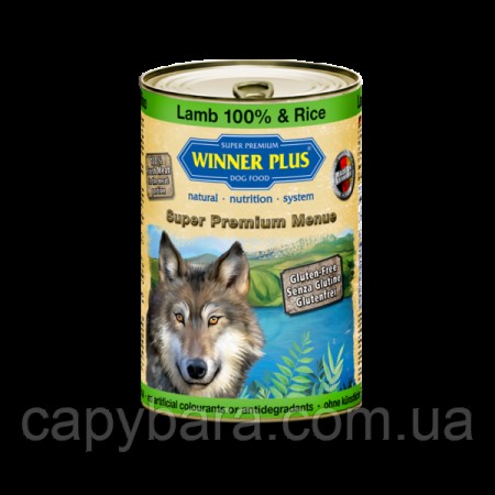 Winner Plus (Виннер Плюс) консервы для собак с ягнёнком и рисом 400 г