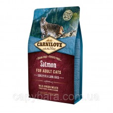 Carnilove (Карнилав) Cat Salmon Sensitive & Long Hair Корм для кошек с лососем 400 г