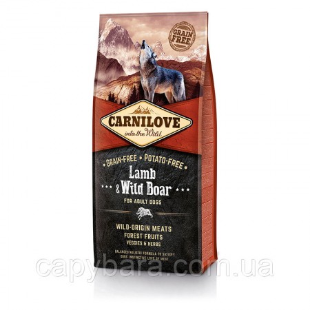 Carnilove (Карнилав) Adult Lamb & Wild Boar Корм для собак всех пород с ягненком и диким кабаном 12 кг
