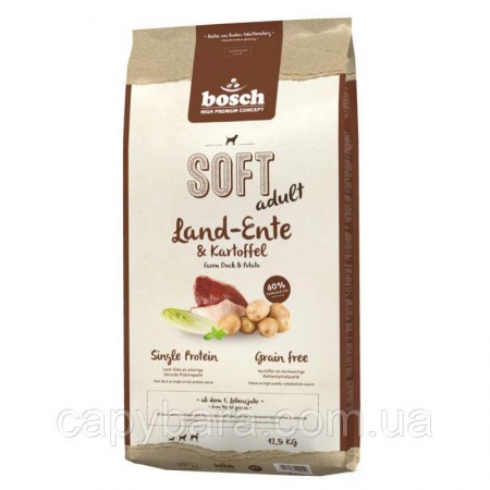 Bosch (Бош) HPC Soft Farm Duck & Potato беззерновой полувлажный корм для собак Утка и Картофель (1 кг)