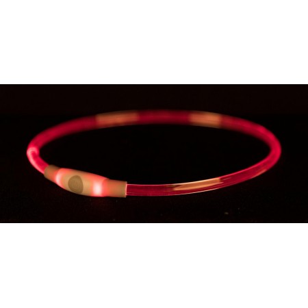 Trixie USB Flash Light Ring Светящийся ошейник для собак S-M (12666)
