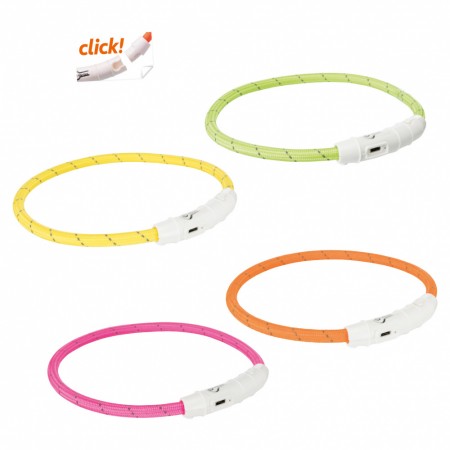 Trixie (Трикси) USB Flash Light Ring Светящийся ошейник для собак L-XL (65 см / 7 мм)
