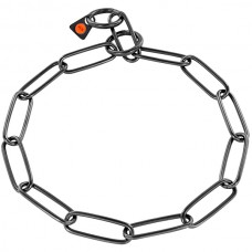 Sprenger Long Link цепочка-ошейник для собак широкое звено черная сталь 3 мм 54 см (51506_054_57)