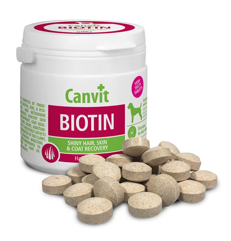 Canvit Biotin Канвит Биотин здоровье кожи и блестящая шерсть у собак на каждый день 230 г