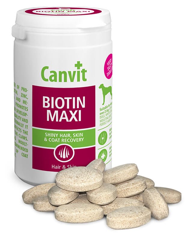 Canvit Biotin Maxi Канвит Биотин Макси здоровье кожи и блестящая шерсть у собак на каждый день 500 г