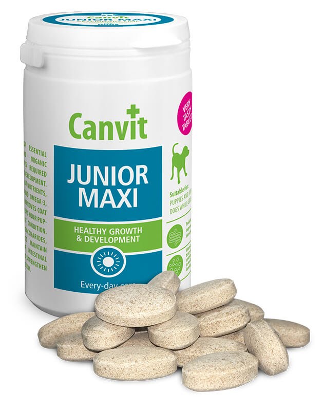 Canvit Junior Maxi Канвит Юниор Макси здоровый рост и развитие щенков и молодых собак крупных пород на каждый день 230 г Canvit Junior Maxi Канвит Юниор Макси здоровый рост и развитие щенков и молодых собак крупных пород на каждый день 230 г